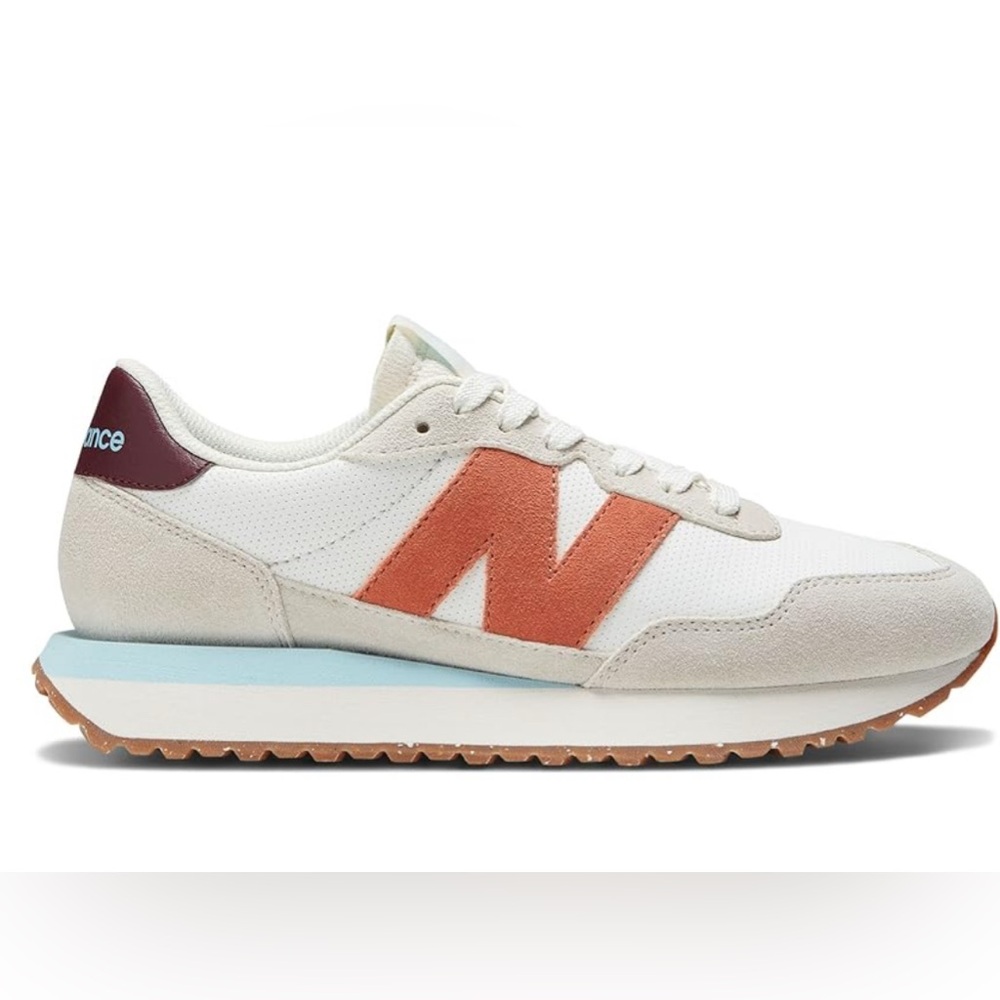 🔥NEW BALANCE 237 Sea Salt/Soft Copper Retro Running Shoes/Sneakers - Women 7.5